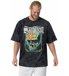 Sleep Token Rock Metal Müzik Grubu Baskılı Unisex Oversize Vintage Yıkamalı Tişört