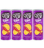 Cipso Tube Paprika Cips 90 gr x 4 Adet