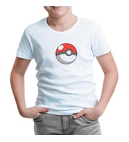 Pokemon - Pokeball Beyaz Çocuk Tshirt