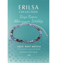 Sertifikalı Rüya Kapısı Aktivasyon Enerji Bilekliği -  Aqua Mavi Kristal ve Terahertz Taşı (Çok Renkli)