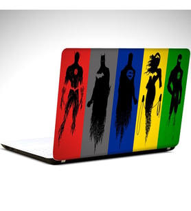 Kahramanlar Laptop Sticker 14 inch (35X26CM)
