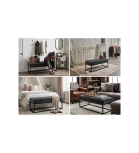 DEKORATİF BENCH AYAK UCU PUF KAPI ÖNÜ PUF SALON DEKOR