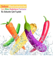 Do it Love - Sebze Figürlü Vibratör - Uyarıcı Etki Eğlenceli Vibratör - Patlıcan (STD)