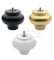 Plastik Küre Mobilya Ayağı 7cm Altın (4 Adet) (Altın / Dore)