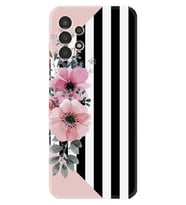 Samsung Galaxy M14 Kılıf Resimli Desenli Baskılı Silikon Flowers 4 1390