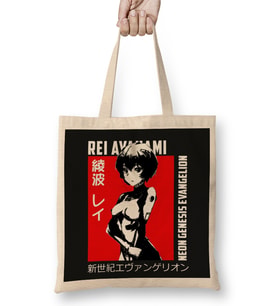 Rei Ayanami 011 Bez Çanta Uzun Saplı