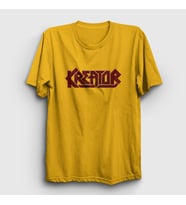 Presmono Unisex Sarı Logo V2 Kreator T-Shirt 93141tt (Sarı)