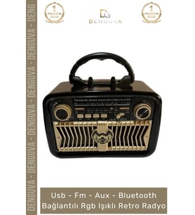 #Radyo Everton RT552 Bluetooth Nostalji Retro USB Güçlü Şarjlı Radyo Mp3 Player Müzik Kutusu