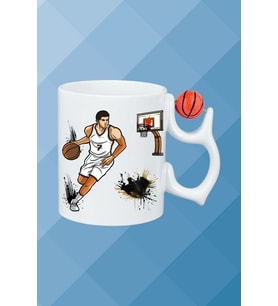 Basketboll Toplu Basket Sever Kupa Bardak Çay Kahve Fincanı-1