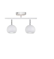 Rsylight Metal Modern Spor 2 Lİ Beyaz Mafsallı Led Spot Avize Beyaz Ampullü