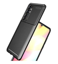 Xiaomi Mi Note 10 Lite Kılıf Esnek Soft Karbon Tasarım Legion Serisi (Siyah)