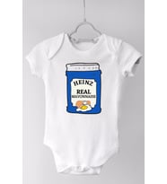 Unisex Bebek Beyaz Mayonez Çıtçıtlı Body