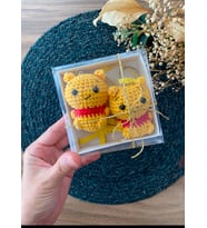 Amigurumi Hediyelik Anahtarlık İKİLİ SET-POOH