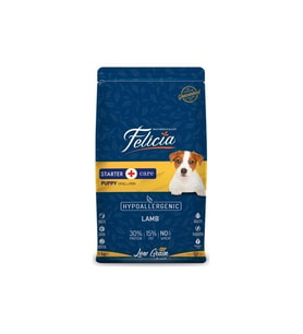 Felicia Hypoallergenic Küçük Ve Orta Irk Kuzulu Düşük Tahıllı Yavru Köpek Maması