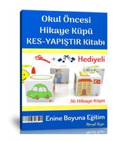 Okul Öncesi Hikaye Küpü KES-YAPIŞTIR Kitabı