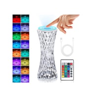 Elif mağazacılık Rose Diamond Table Lamp usb charcing ( Dokunmatik , kumandalı usb şarjlı gece lambası ) (Karışık)