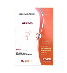 Egem Yayınları Açık Öğretim Aşçıık 2 Sını 3. Dönem (güz) Konu Anlatımlı Soru Bankası (Çok Renkli)