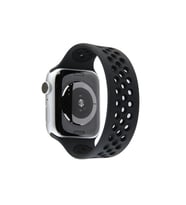 Watch 42mm Ayarlı Delikli Silikon Kordon - Siyah-siyah