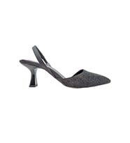 Brunhilde  Abiye Taşlı Topuklu Arkası Açık Stiletto - Brunhilde - SİYAH - 39