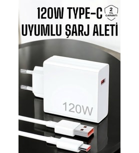 120W Şarj Aleti Type-C Uyumlu Turbo Şarj Aleti