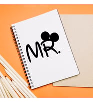 Mickey Mouse Sevgili Çift Tasarımlı Defter