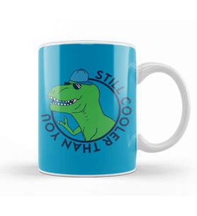 Cool Dinosaur Kupa Bardak Porselen