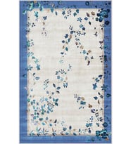 Eliana Home Baskılı, Yıkanabilir Kaymaz Taban Salon Halısı LNA0392 100x150 cm (Mavi)