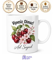 Vişne Kullananlara Vişne Reçeli Vişne Suyu Ekşi Vişne Yaz Meyvesi Kupa Bardak Hediye
