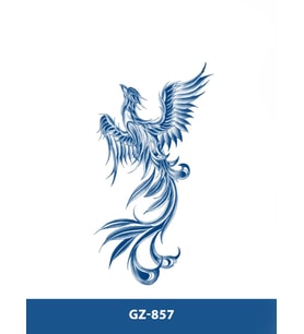 GZ-857 ORTA BOY YARI KALICI ANKA KUŞU DESEN DÖVME