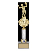 ODAK KUPA - Figürlü Kupalar - Voleybol Kadın Figürlü Kupalar FG-057 B - 44 cm