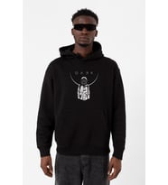 Dark Mono Siyah Erkek 3ip Kapşonlu Sweatshirt