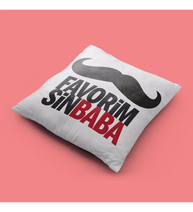 Babalar Günü Baskılı Yastık-1