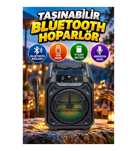 Yeni Nesil Bluetooth Hoparlör USB ve TF Kart Girişli Taşınabilir Çoklu Bağlantı Müzik Cihazı
