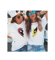 Deadpool & Wolverine Bff T-shirt Seti (Beyaz)