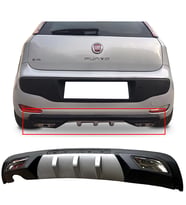 Fiat Punto Evo Difüzör Difizör Gri + Kare Egzoz Görünüm C Tip