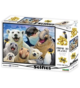 Prime 3D - Kutup Hayvanları Selfie 100 Parça Puzzle 10695