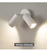 RİOLİGHT MODERN ODA,SALON,BANYO BEYAZ 2Lİ HAREKETLİ BAŞLIK METAL DUVAR APLİK SPOT(AMPÜL DAHİLDİR)