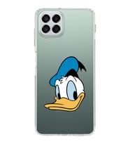 Samsung Galaxy M33  Kamera korumalı Kapak Donald Duck Tasarımlı  Şeffaf Kılıf