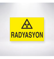 Radyasyon 21x28 Arkası Yapışkanlı Levha