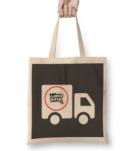 Loaded Diaper LOGO Bez Çanta Uzun Saplı