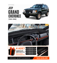 JEEP GRAND CHEROKEE (1993-1998) Uyumlu Torpido Örtüsü Torpido Kılıfı - Siyah