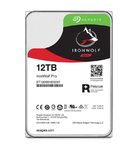 SEAGATE 12TB IRONWOLF PRO ST12000NT001 256MB 7200RPM SATA-3 NAS DİSKİ