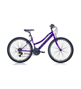 Carraro Speed 262 V 26"Jant 41 CM Kadro 21 Vites Bayan Bisikleti Eflatun Beyaz Mor