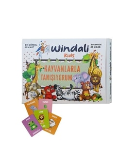 Hayvanlarla Tanışıyorum Eğitici Kartlar İlk 50 Hayvan Kartları Bebek Eğitici Kart Seti