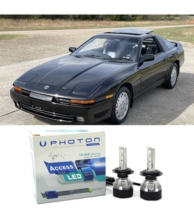 Toyota Supra Uzun+Kısa Far Ampulü H4 Access Yeni Seri Beyaz 1989-1992