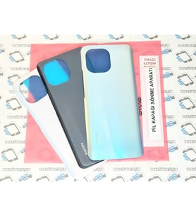 Xiaomi Mi 11 Arka Kapak Batarya Pil Kapağı (Cam) (Mavi)