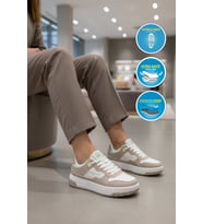 United Colors Of Benetton Beyaz Gri Hafızalı Taban Unisex Spor Ayakkabı BNI-11509 G