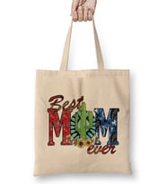 Best Mom Ever Gifts Anneler Günü Bez Çanta Uzun Saplı