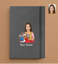 Kişiye Özel Terzi Kadın Model 13x21 Gri Defter-39
