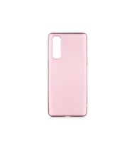 Oppo Reno 3 Uyumlu Kılıf Zore Premier Silikon Kapak (Rose Gold Altın)